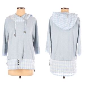 Simply Noelle Pullover Hoodie, Gray, Size Sm-Med